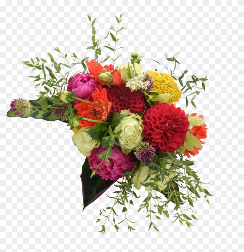 Colorful Bouquet With Peonies, Allium, Garden Roses, - Bouquet #768927