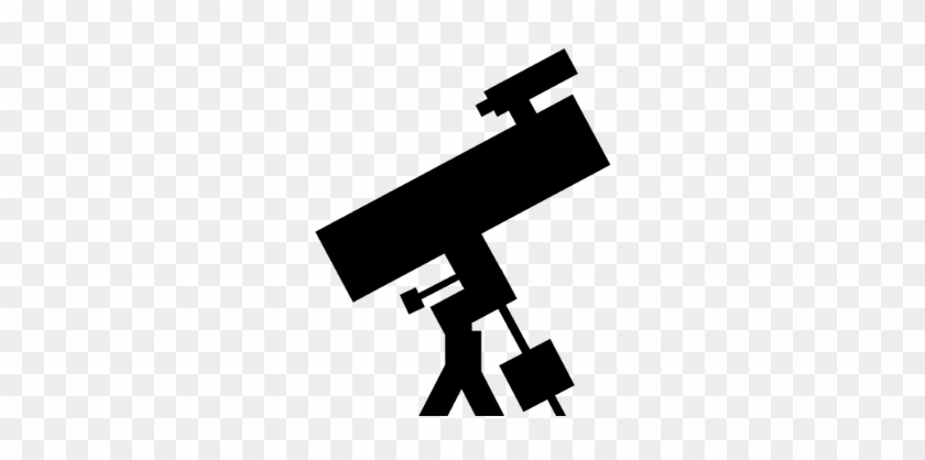 First Observation - Clipart Silhouette Telescope #768946