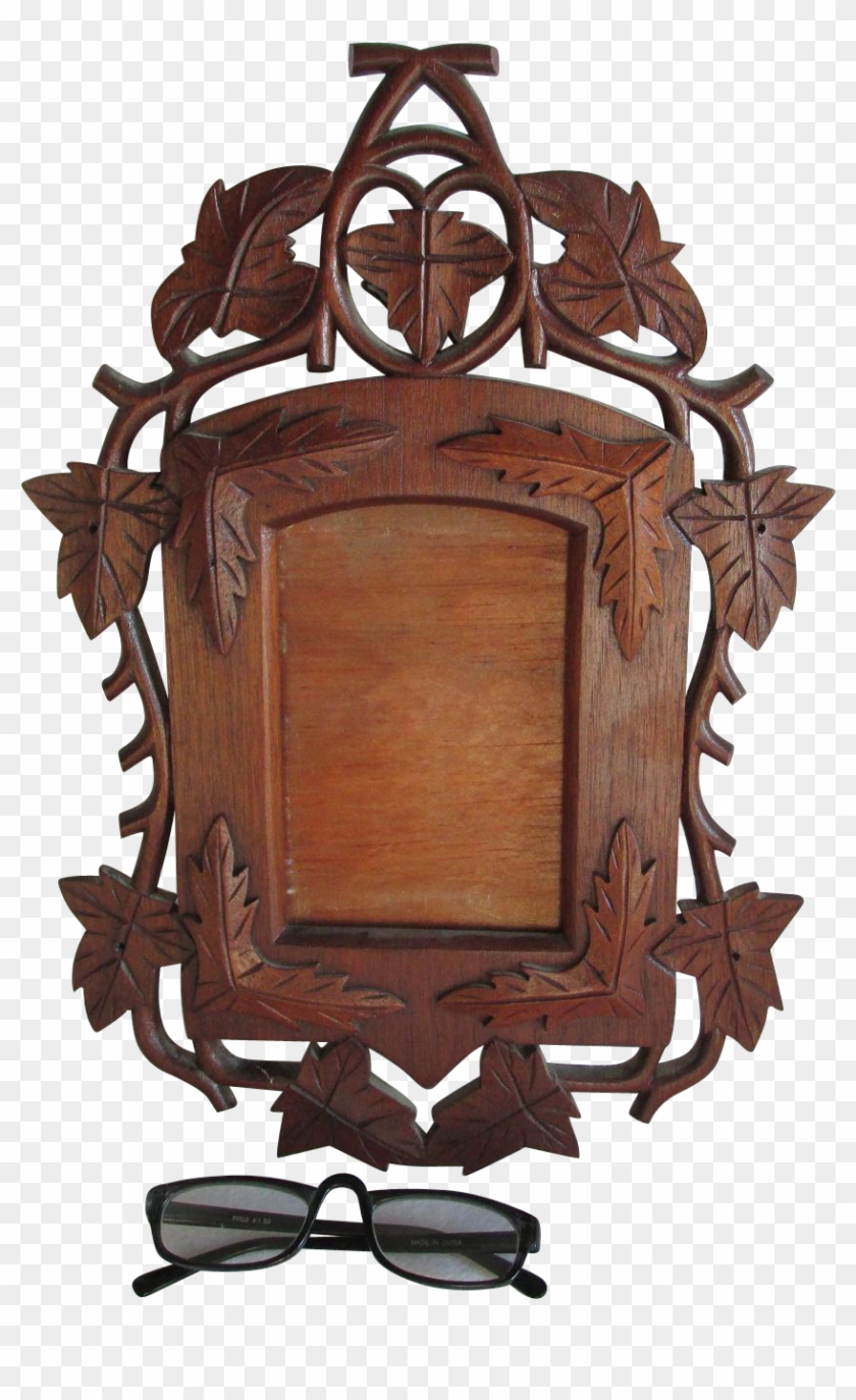 Antique Hand Carved Folk Art Picture Frame - Antique #769029