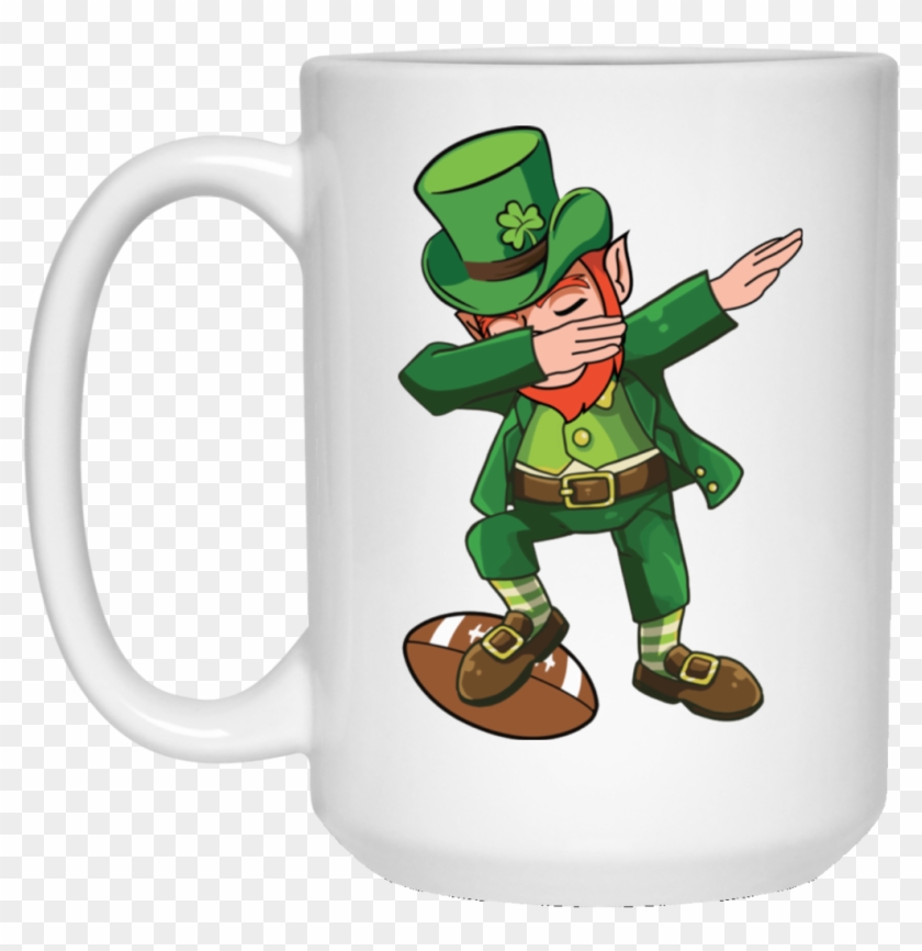 Dabbing Leprechaun Football Mug Dab Funny St Patricks - Forever Living 40 Years #769050