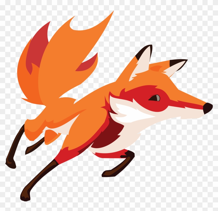 2 Picture - Running Fox Clipart #769159