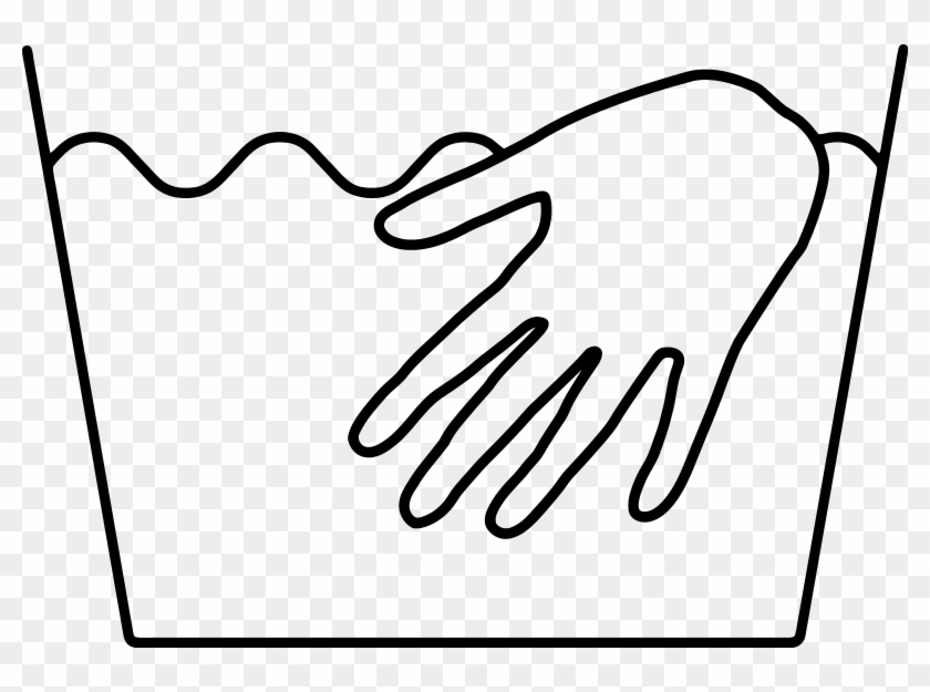 Laundry Symbol Hand Wash - Hand Wash Only Symbol #769256