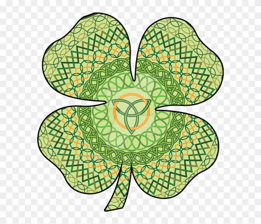 Celt Clipart Four Leaf Clover - Four Leaf Clover Celtic #769409