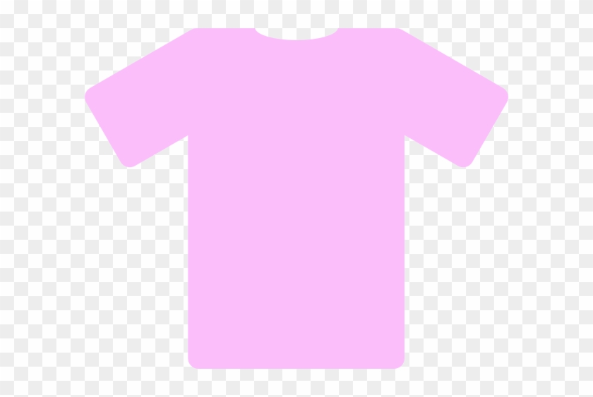 Pink Short Sleeve Shirt Clip Art At Clker - Active Shirt #769457