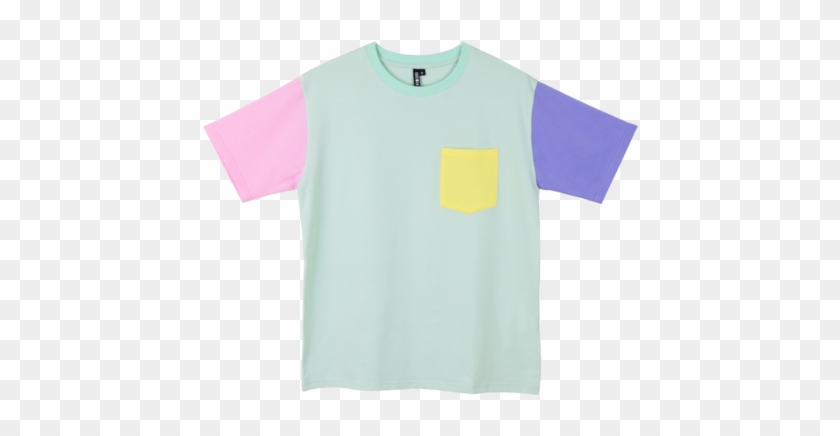 Pastel Color Block Shirt - Colour Block Pastel Sweater #769484