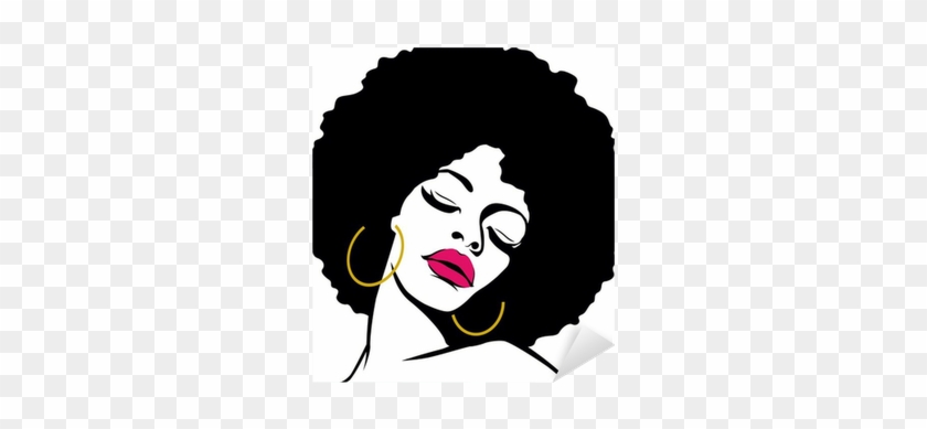 Black Woman Afro Silhouette #769488