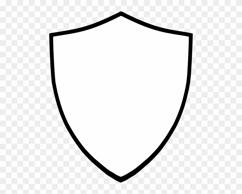 Shield Clip Art Black And White Png - Shield Vector White #138499