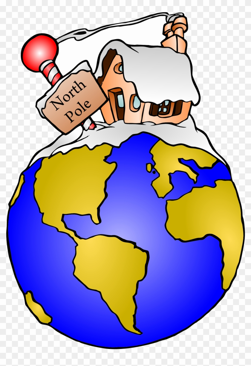 May Pole Clip Art - North Pole Santa Globe #138654