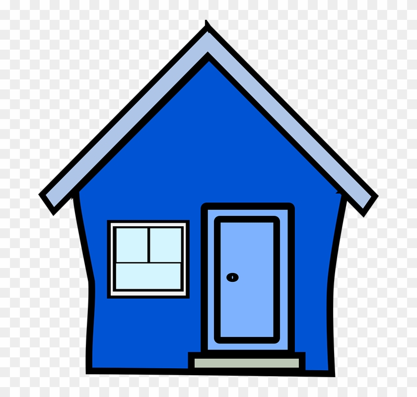 Clip Art Blue House #138731