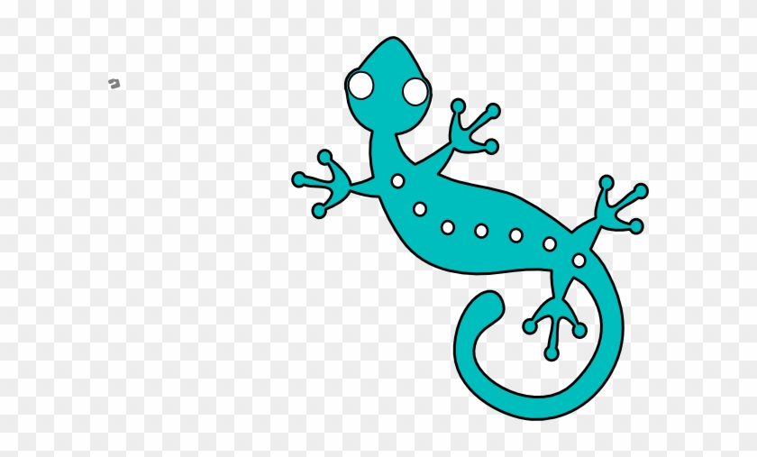 Gecko Clipart - Pink Lizard Cartoon #138880
