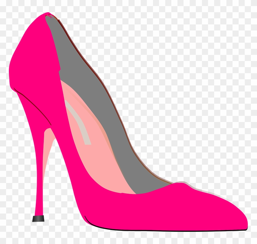 Hi Heel Pink Clip Art At Vector Clip Art - Clip Art High Heel #138972