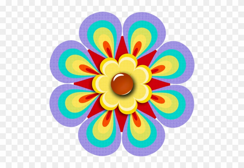 Flowers Of The You Color My World Clip Art Oh Fiesta - Flor De Colores Png #139001