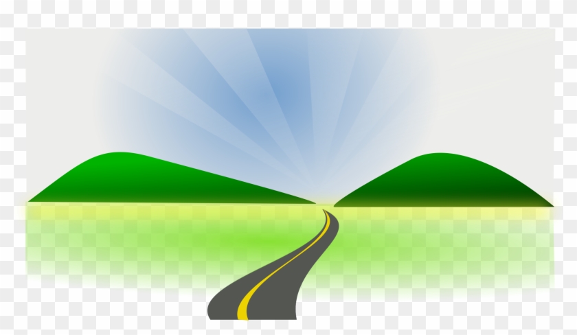 Open Road Clipart - Background Clipart With Road #139094