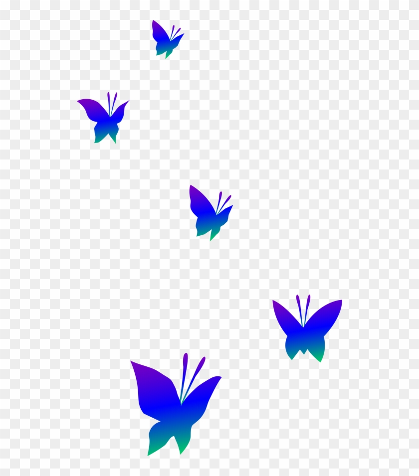 Powerpoint Border Cliparts - Butterflies Flying Clip Art #139306