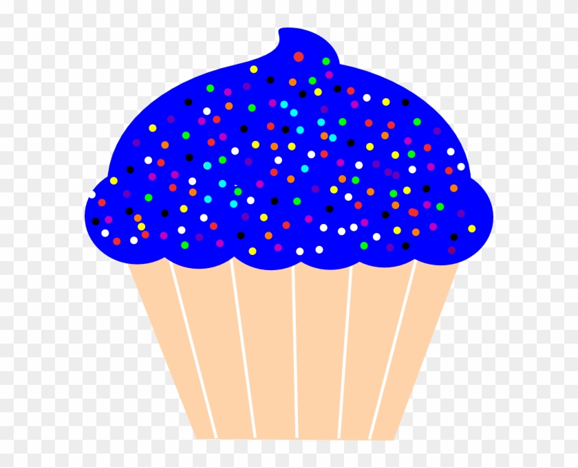 Cupcake Clip Art - Blue Cupcake Clipart Free #139307