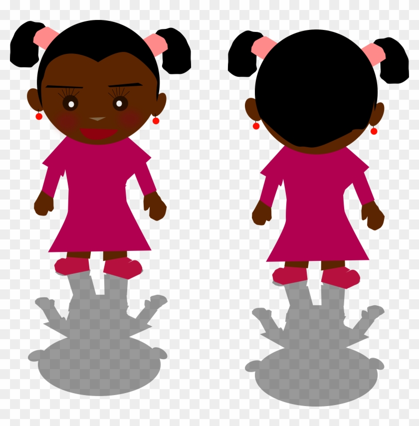 Clipart Of A Black Girl Png - Girl Png Clipart #139405