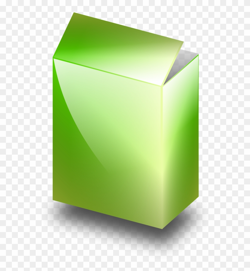 Green Box Small Clipart 300pixel Size, Free Design - Box #139550