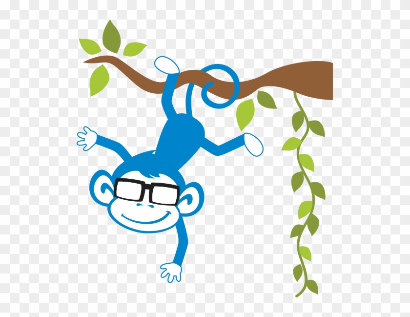 Bluemonkey - Adesivo De Parede Quartinhos Macacos Amigos Colorido #139611