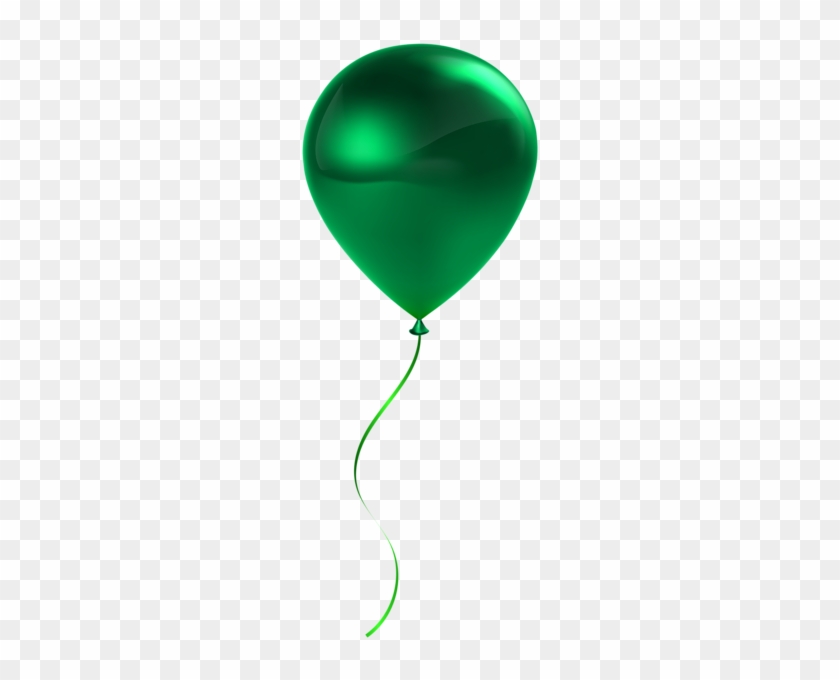 Single Green Balloon Transparent Clip Art - Transparent Background Red Balloon #139712