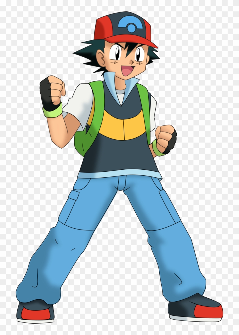 Ash Ketchum Vector By Insert Artistic Nick - Pikachu Personagens #139795