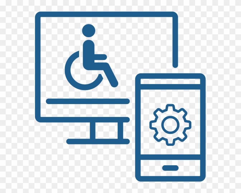 Computer Screen And Cell Phone - Assistive Tech Clip Art #139873