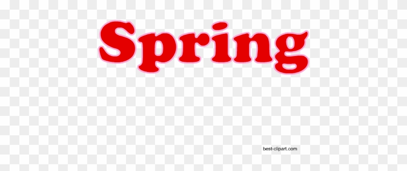 Word Spring Written In Red, Clip Art - Keep Colorado Springs Lame #139929