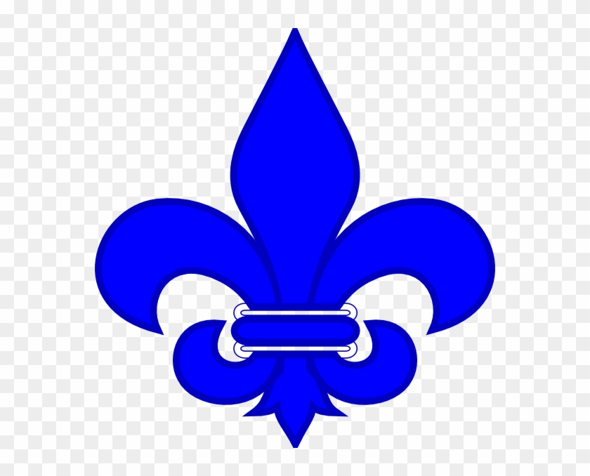 Royal Blue Fleur De Lis Clip Art At Clker - St Joan Of Arc School Logo #139935