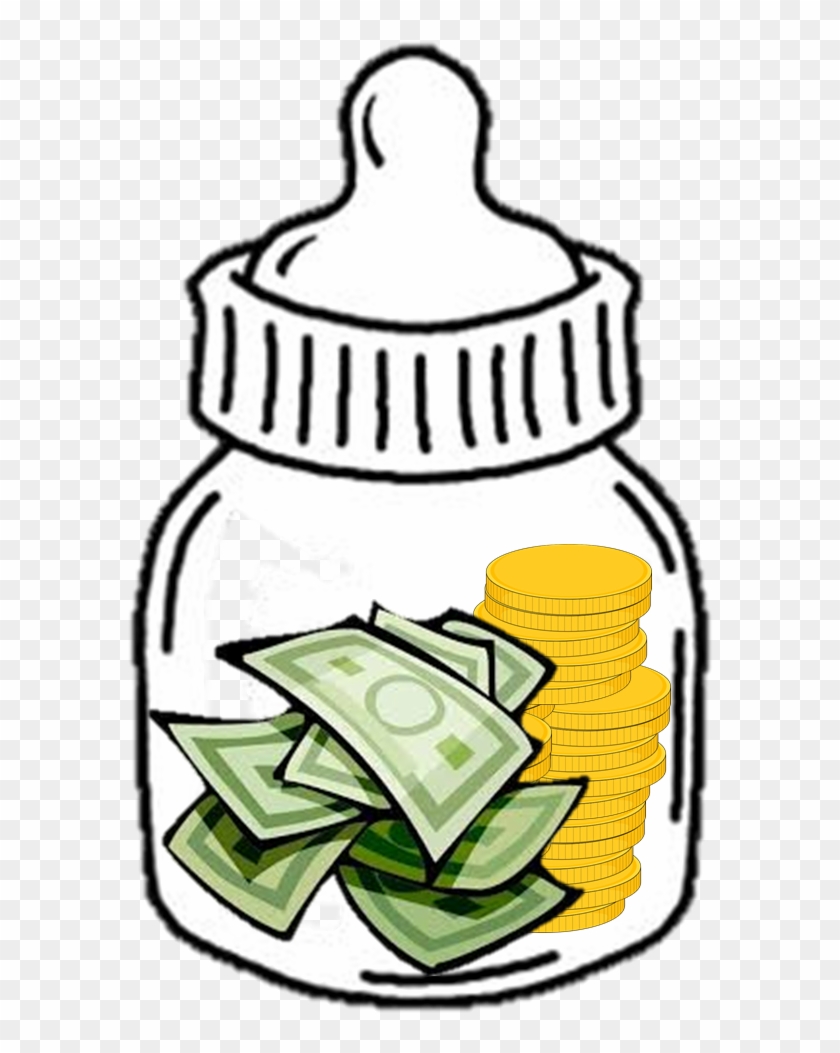 Besides Start Up Costs Like Hospital Delivery, It's - Baby Bottle Clipart Black And White #140292