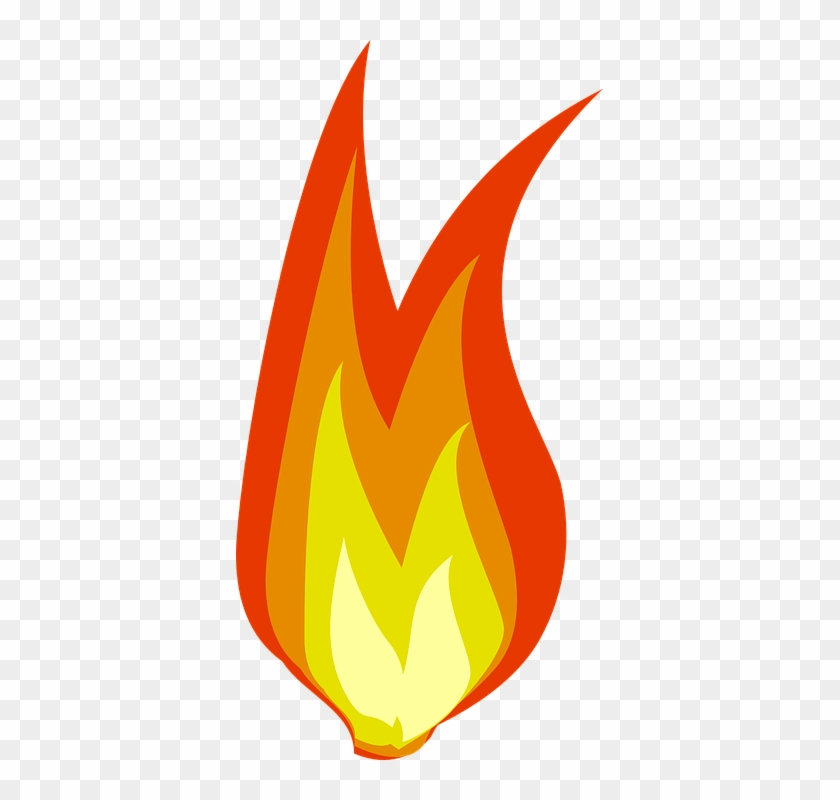 Fire, Hot, Flame, Power, Heat, Danger, Campfire - Clip Art #140776