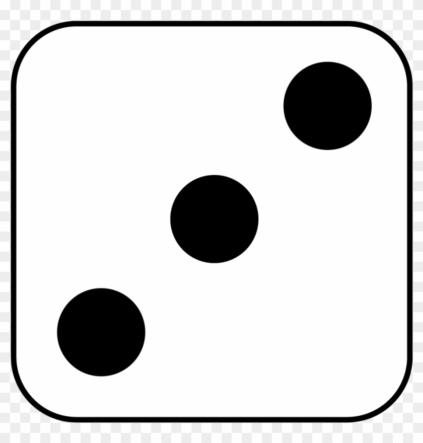 Dice 3 Clip Art - Circle #140795