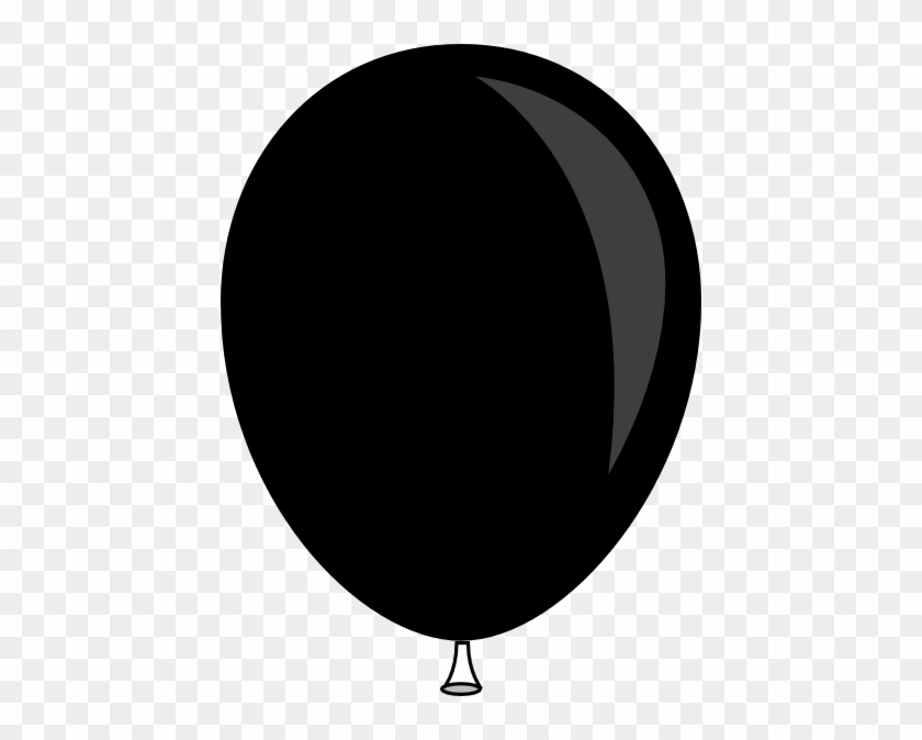 Black Baloon Clip Art At Clkercom Vector Online Royalty - Balloon Silhouette Clip Art #140829