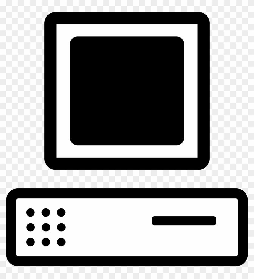 Big Image - Computer Clipart Black #141246