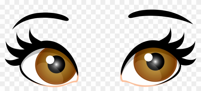 Brown Female Eyes Png Clip Art - Brown Eyes Transparent #141301