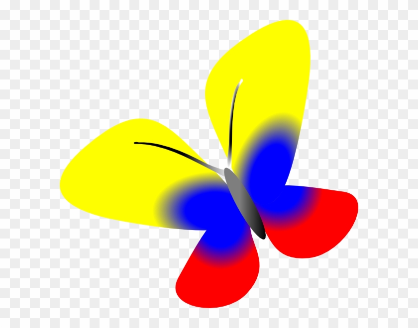 Colombia Flag Butterfly Clip Art - Colombian Butterfly Gif #141936