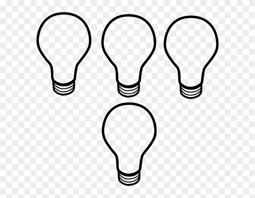 Light Bulb Black And White Clip Art #142258