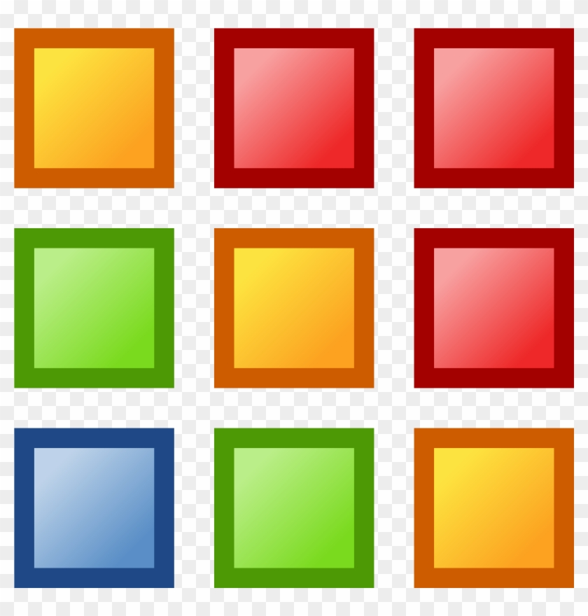 Squares Clipart Colored - Colors Clip Art #142265