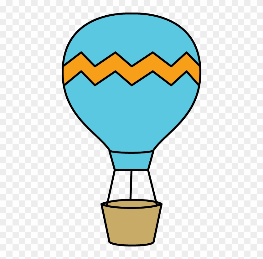 Blue And Orange Hot Air Balloon - Hot Air Balloon Clipart #142346
