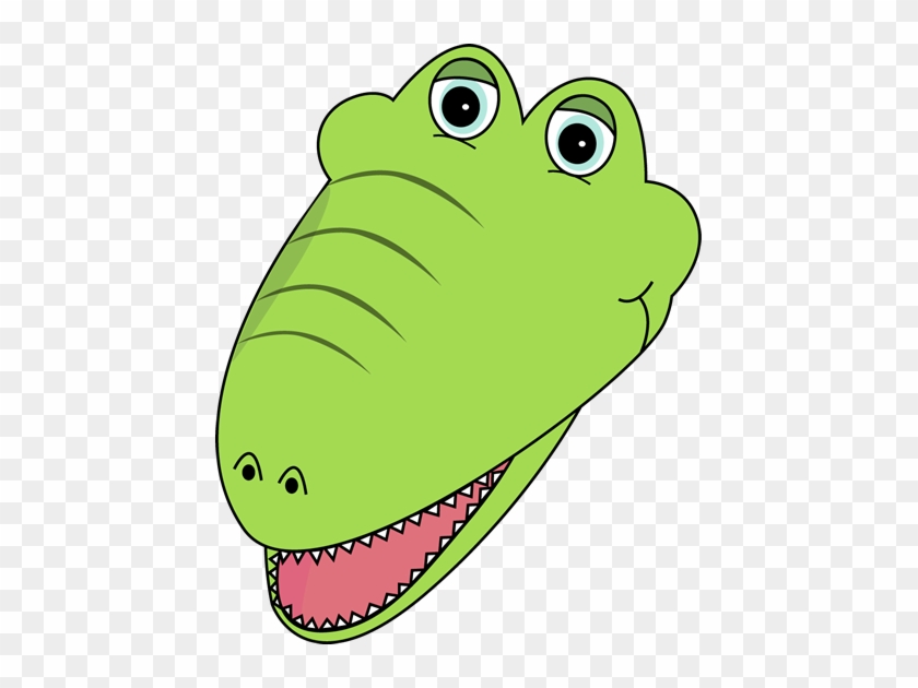 Aligator - Animal Faces Clip Art #142354