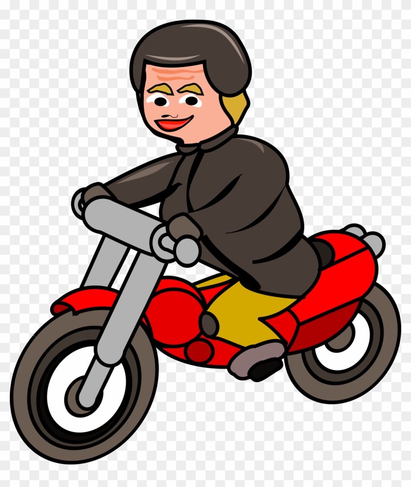 Clipart Woman On Motorbike Rh Openclipart Org Microsoft - Vektor Orang Naik Motor #142480