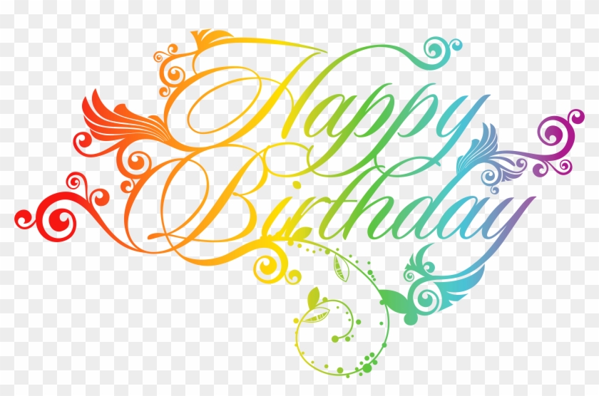Colorful Happy Birthday Png Clipart Pictureu200b Gallery - Happy Birthday Text Png #142504