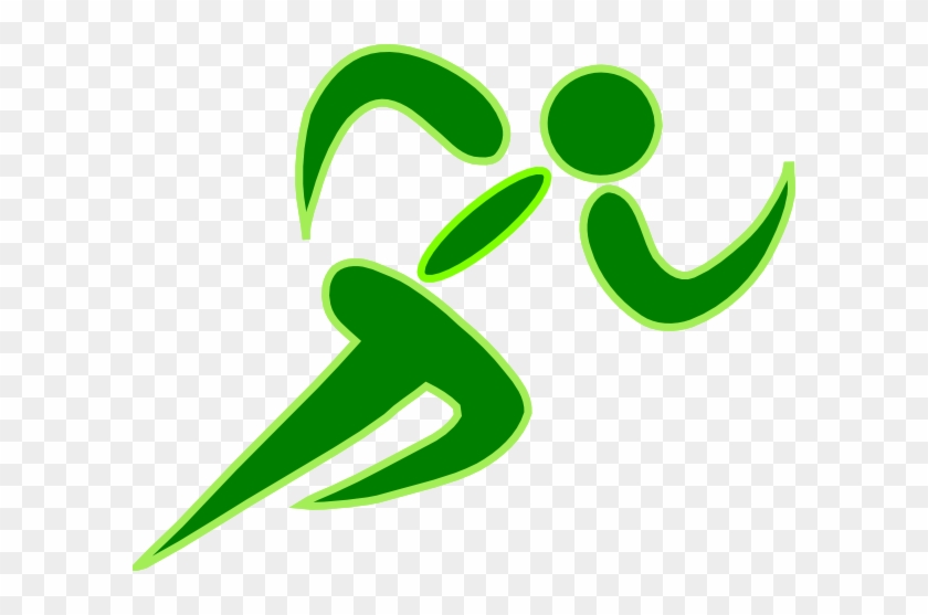 Runners Clip Art - Green Runner Clip Art #142551