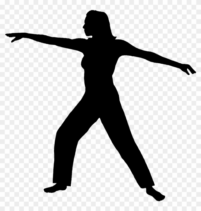 Female Fitness Silhouette Clipart - Fitness Silhouette Transparent Background #142595