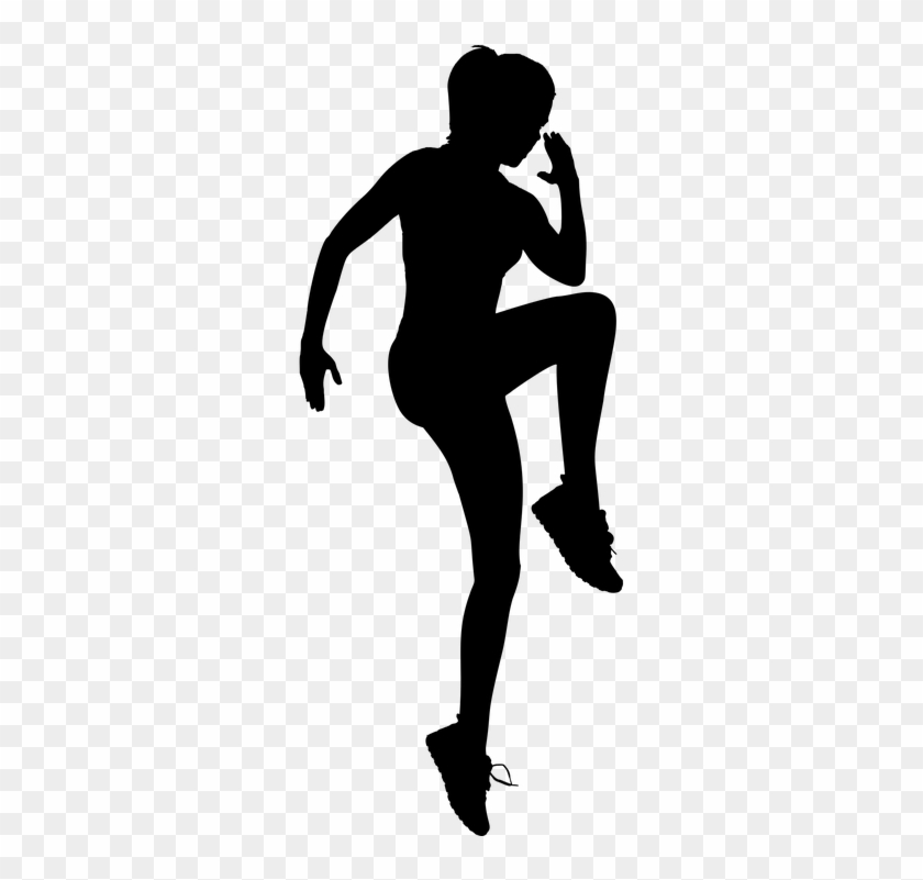 Exercising Female Fitness Girl Health Human - Woman Exercising Silhouette #142680