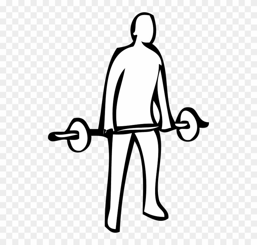 Weightlifting Lifting Gym Iron Weight Lifter - Lifting Weights Drawing #142714