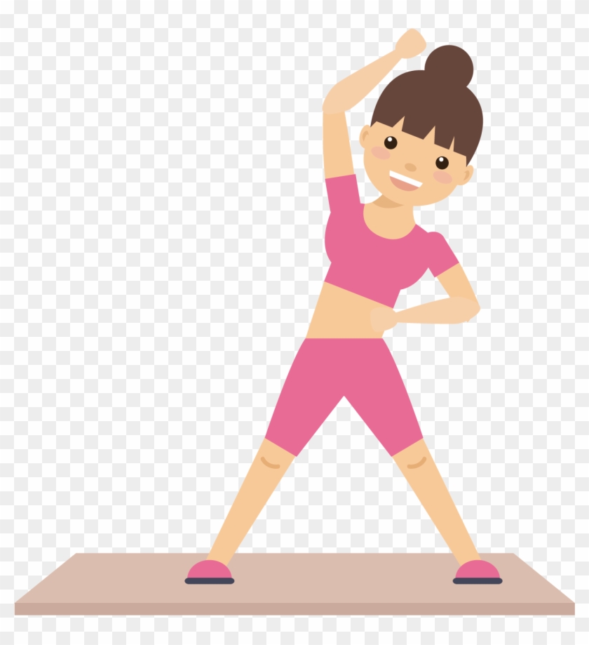 Physical Fitness Physical Exercise Clip Art - Fitness Woman Cartoon - Free  Transparent PNG Clipart Images Download