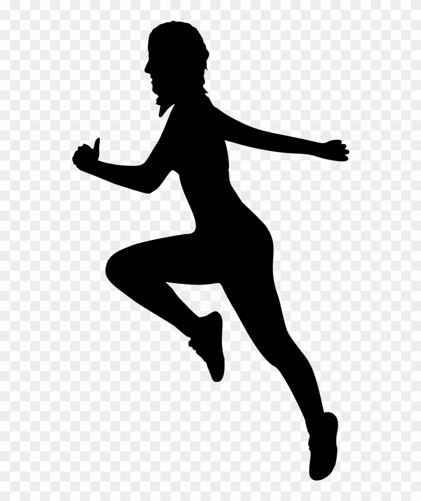 Onlinelabels Clip Art - Silhouette Gym Woman Png #142852