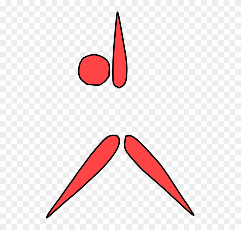 Aerobics Figure Fitness Exercise Gymnastics Red - Aerobic Cartoon #142915