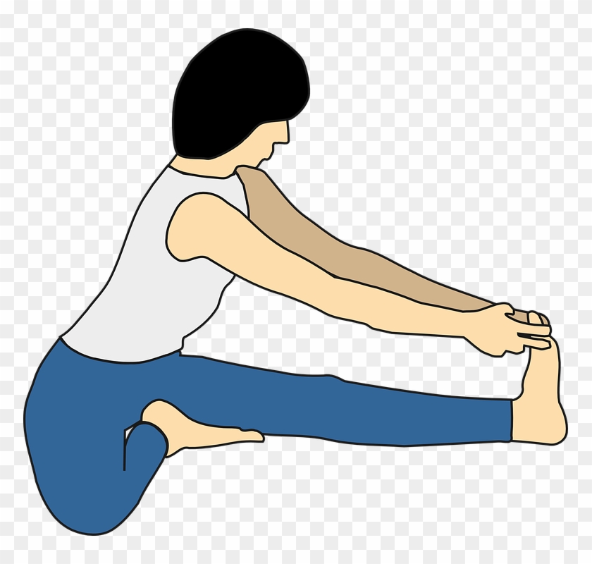 Yoga Woman Exercising Exercises Poses Positions - Maha Mudra #142976