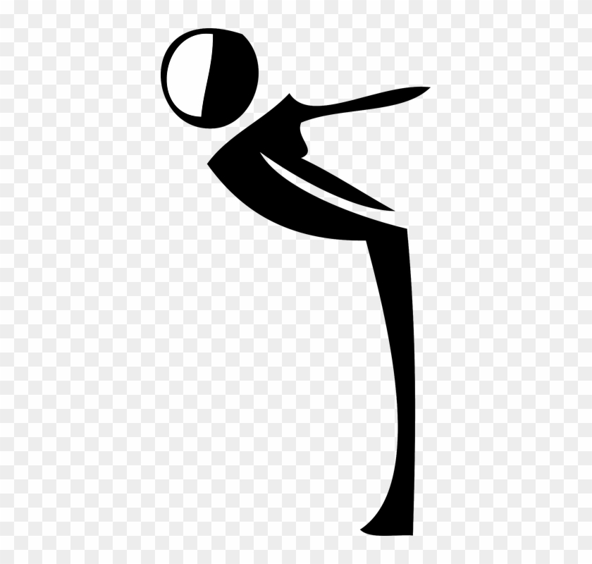 Aerobics Sports Exercise Figure Sport Woman - Orang Senam Aerobic Vector #143001