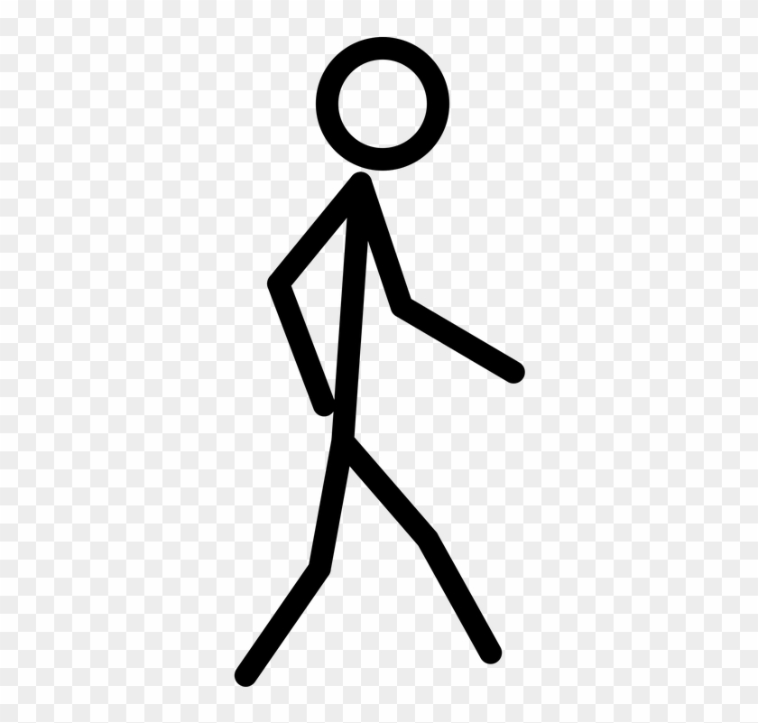 Doll Figure Sports Exercise Stick Walk Walking - Stick Figure Walking Png #143080